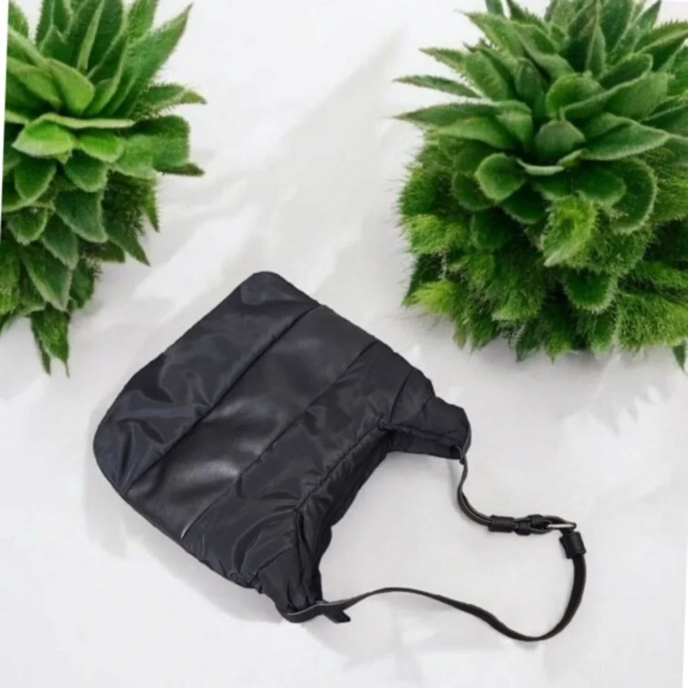 Chinese Laundry Hobo Bag Quilted Padded‎ Shoulder Bag Everyday Carry Black